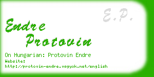 endre protovin business card